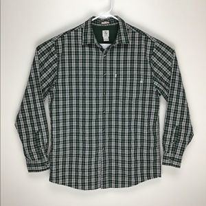 Aigle mens long sleeve button up outdoor shirt L